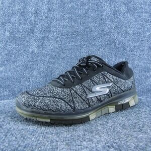 SKECHERS Go Flex Women Sneaker‎ Shoes Gray Synthetic Lace Up Size 7.5 Medium